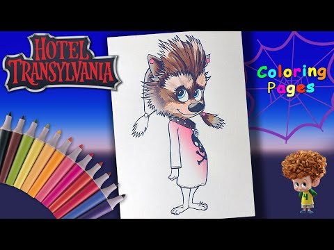 Hotel Transylvania 2 Coloring for Kids #LearnColors with werewolf Winnie Video