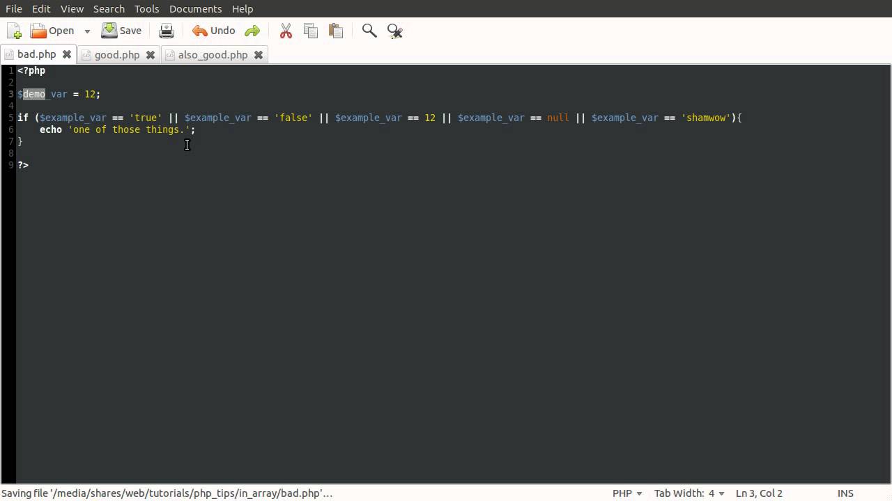 PHP Tip: Checking a Variable Against Multiple Values