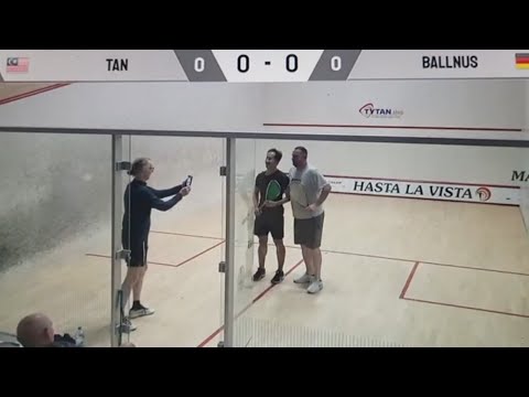 S.Ep 258 Daniel Ballnus of Germany v Justin Tan, World Squash Masters, 24 Aug 2022 Hasta La Vista