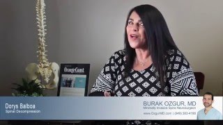 Dorys Balboa - Patient Testimonial - Burak Ozgur, MD