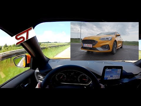 2019 Ford Focus ST 2.3 EcoBoost (280 PS) POV Drive AUTOBAHN acceleration & speed