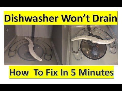 Dishwasher Won't Drain; How I Fixed It