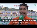 Lodewijks na eerste Oranje-goal: 'Ik kon wel blijven rennen'