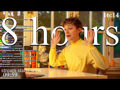 LIVE | 8-HOUR study with me 📚⛈️ rain sounds & pomodoro timer 60 & 10