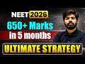 ​5 Month Strategy For NEET 2026 How To Score 650 Marks NEET 2026 Preparation Strategy