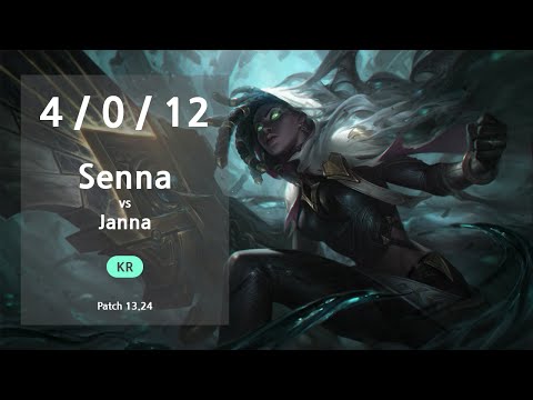 Senna Support vs Janna - KR Challenger Patch 13.24