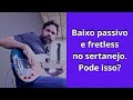 Tocando Baixo na final da Copa 2022. Passivo e fretless no sertanejo.