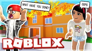 Moving Into Our New Dorm Roblox Free Video Search Site - my girlfriend burnt down our house roblox fire fighting simulator