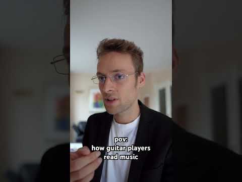 How guitar players read music