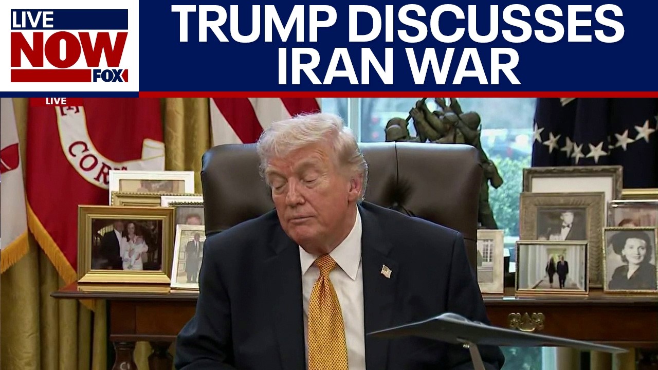 FULL: Watch Q&A with Trump on Iran war, fraud, more