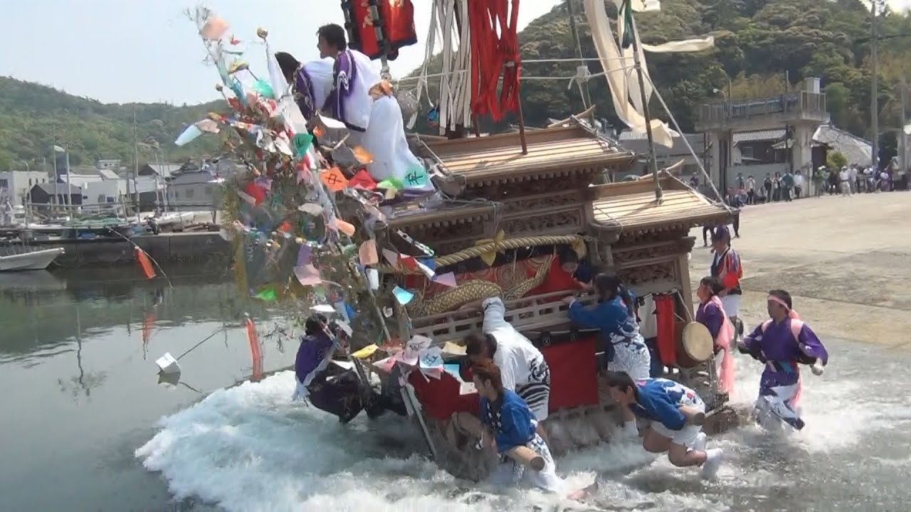 沼島八幡神社　岸和田風曳だんじり