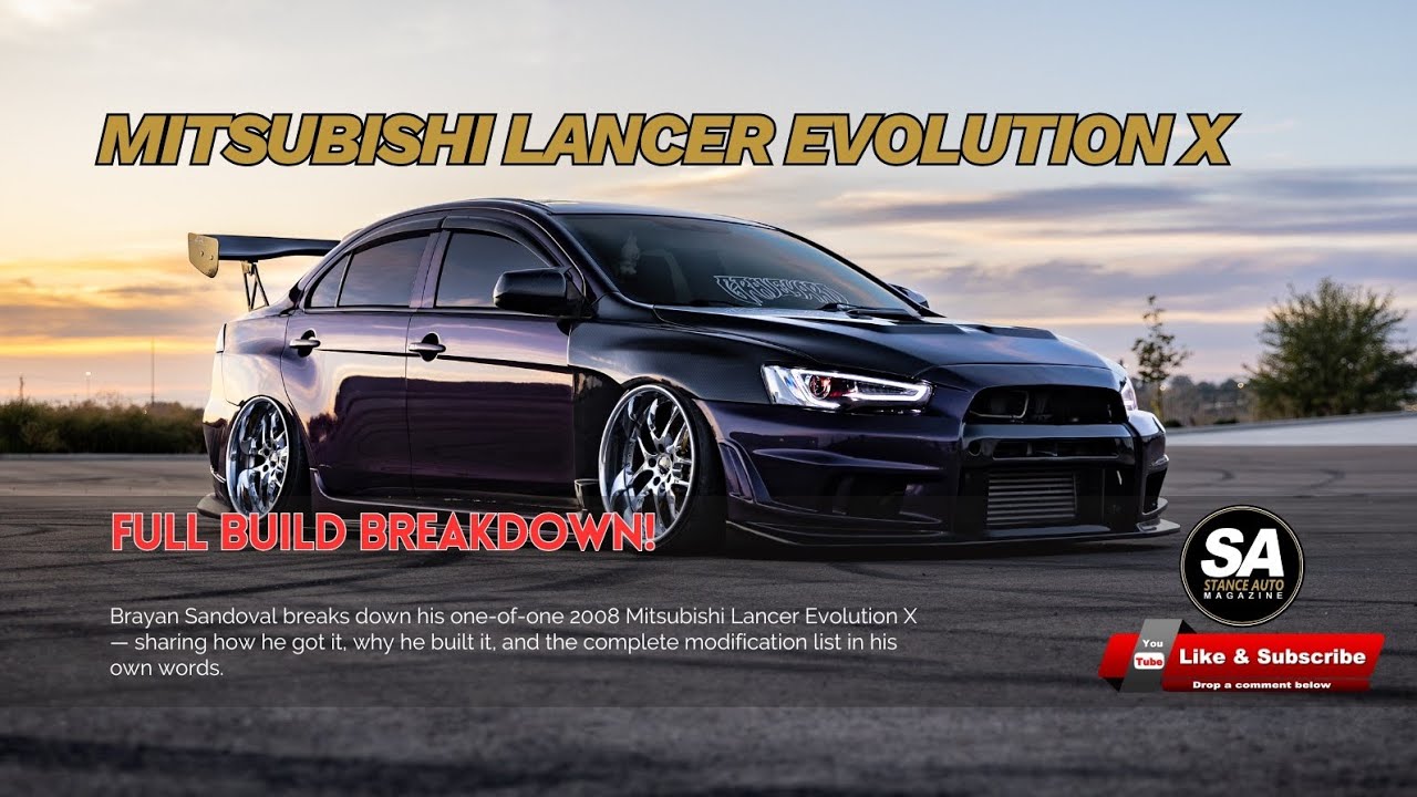 2008 Mitsubishi Lancer Evolution X | Full Build Breakdown | Brayan Sandoval