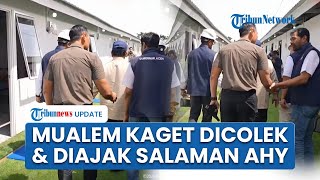 Reaksi Mualem Mendadak Dicolek AHY dari Belakang lalu Diajak Salaman saat Tinjau Rumah Hunian