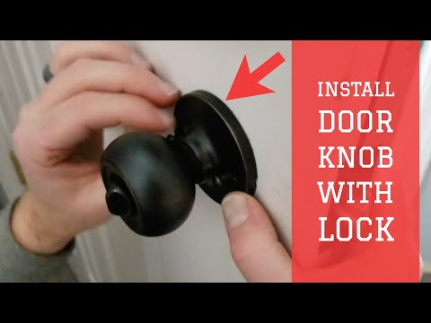 How To Install a Door Lock- AmazonBasics Entry Door Knob With Lock