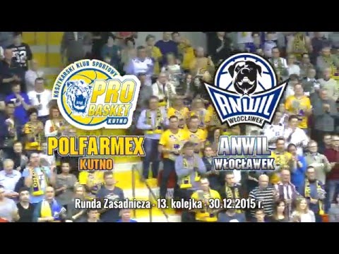 Skrót meczu Polfarmex Kutno - Anwil Włocławek - 30.12.2015