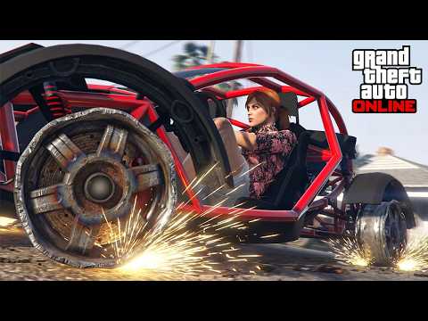 Гонки с пробитыми колёсами в GTA Online