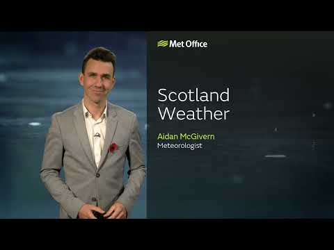 02/11/23 – Persistent rain in the east– Scotland Weather Forecast UK – Met Office Weather
