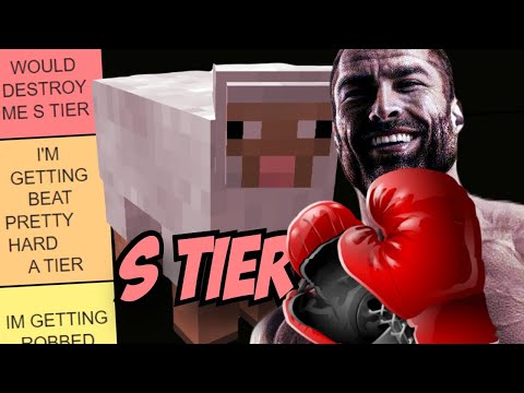 Ranking Minecraft Mobs I'd Beat in REAL LIFE?!