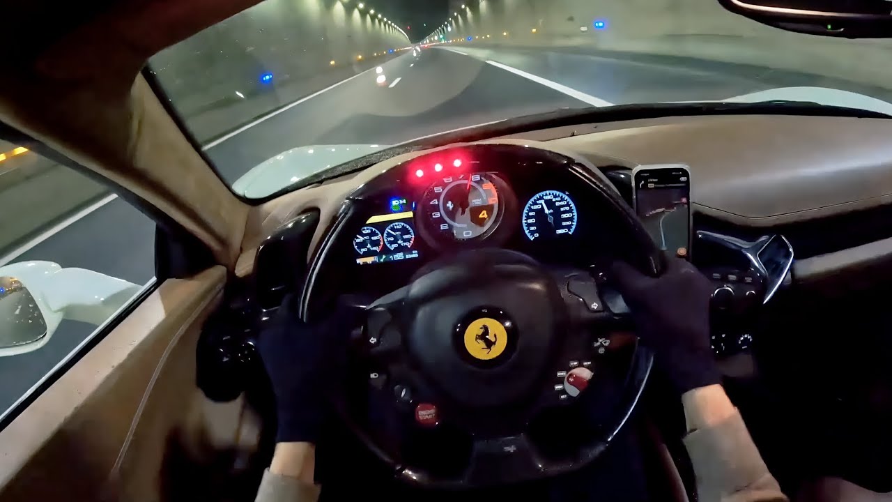 Ferrari 458 Spider POV Night Drive | Pure Exhaust