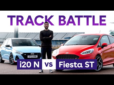 What's FASTER? Hyundai i20 N vs Ford Fiesta ST on track! | 4K