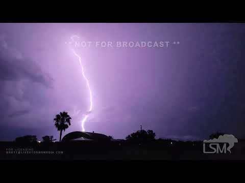 08-03-2022 Jacksonville, FL - Stunning Slow Motion Lightning at Night-Powerflash