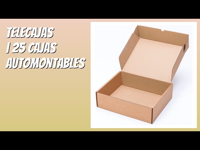 Vídeo relacionado con TELECAJAS | 25 Cajas 33x25x10 cms Postales Automontable de Cartón Ondulado para Envíos | Color Marrón Kraft - Pack de 25 cajas