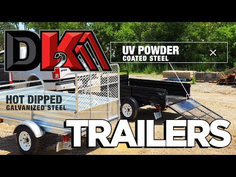 DK2 Trailers | 4.5 ft. x 7.5 ft. Multi-Utility Trailers with Drive-Up Gate