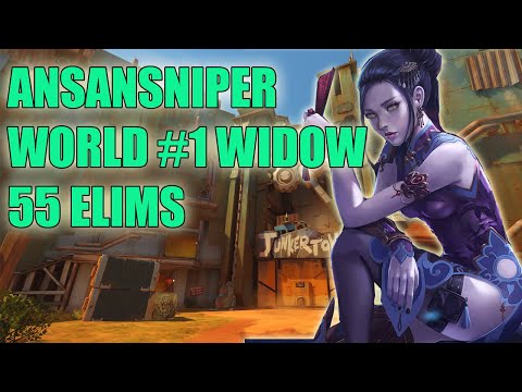 ANSANSNIPER WORLD BEST WIDOWMAKER GAMEPLAY - GRAND MASTER OVERWATCH SEASON 24