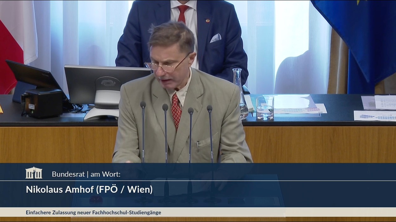 Nikolaus Amhof - Fachhochschulgesetz und Hochschul-Qualitätssicherungsgesetz - 25.6.2026