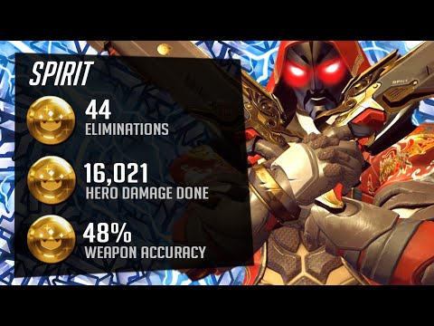 Spirit Top 500 Reaper Main - 44 elims! POTG! [ Overwatch season 27 Top 500 ]
