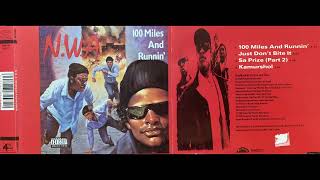 N.W.A (4. Kamurshol)(100 Miles And Runnin&#39; CD Single Import) Eazy-E Dr. Dre Mc Ren NWA DJ Yella