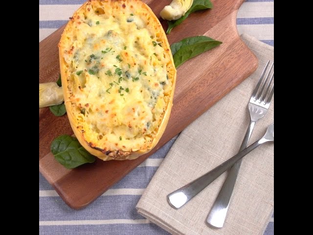 Spinach Artichoke Spaghetti Squash