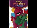 Opening To Barney S Red Yellow Blue 2004 DVD