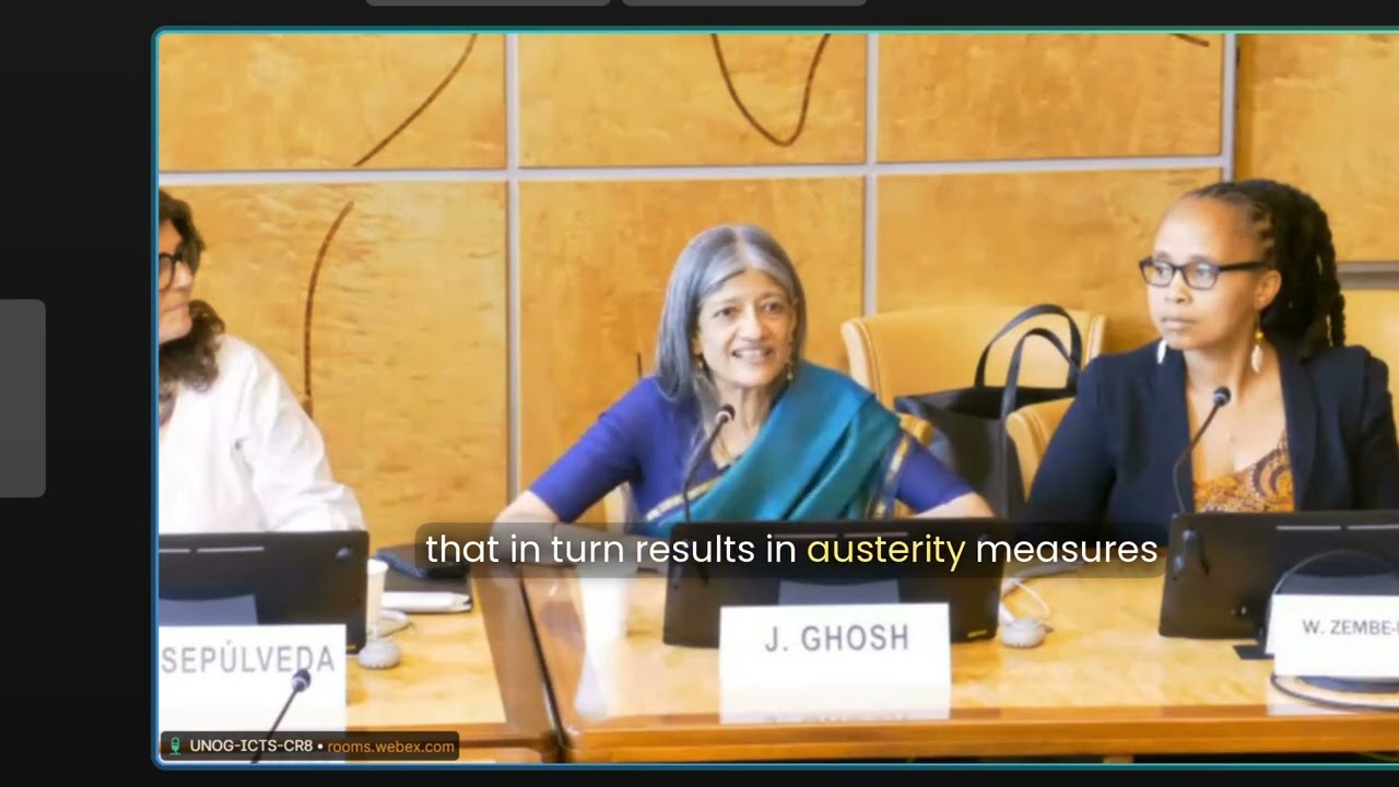 Jayati Ghosh at the International Panel on Inequality (IPI) conference