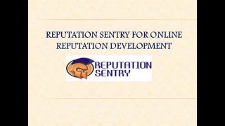 Reputation Sentry For Online Reputation Development