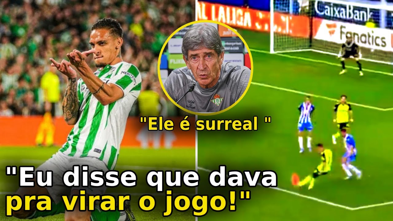 🚨O GOAT! OLHA O GOLAÇO NOS ÚLTIMOS MINUTOS QUE O ANTONY MARCOU PELO REAL BETIS!