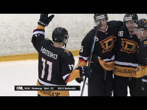 Optibet hokeja līga: HK Dinaburga - HS Rīga. Spēles labākie momenti (12.09.2020)