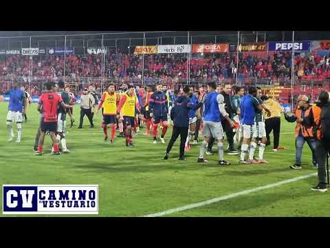Pelea o bronca entre los rojos del CSD Municipal y Antigua GFC al finalizar el partido Apertura 2025