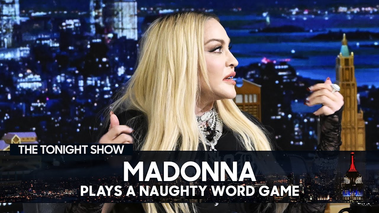 Madonna Gives Jimmy a "Butch" Handbag and Plays a Naughty Word Game | The Tonight Show