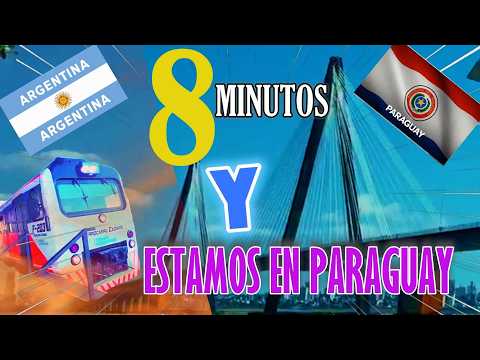 CRUZAMOS A PARAGUAY EN UN TREN🚄 EN SOLO 8 MINUTOS⏱️ENCARNACIÓN NOS SORPRENDIÓ😮ENCARNACIÓN