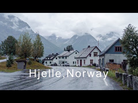 [4K Rainy Walk] Norway Walking Tour in Hjelle - Norway Walks