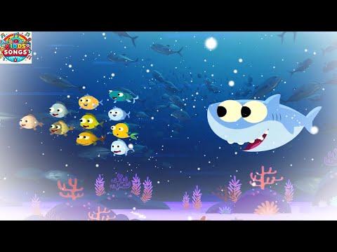 10 Little Fishies vs. Shark in Winter Mode Snowy Sea  | Super Simple Kids Songs for You