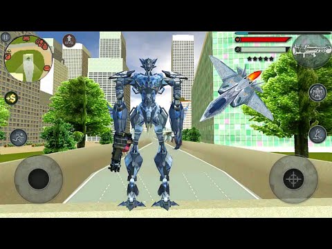 Robot Airplane Battle Simulator: Flying Robot Transform #2 - Android Gameplay