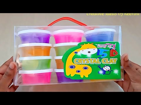 Kids Slime Crystal Clay Pack Of 12 In Toys