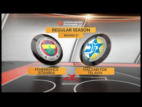 EuroLeague Highlights RS Round 27: Fenerbahce Istanbul 79-81 Maccabi FOX Tel Aviv