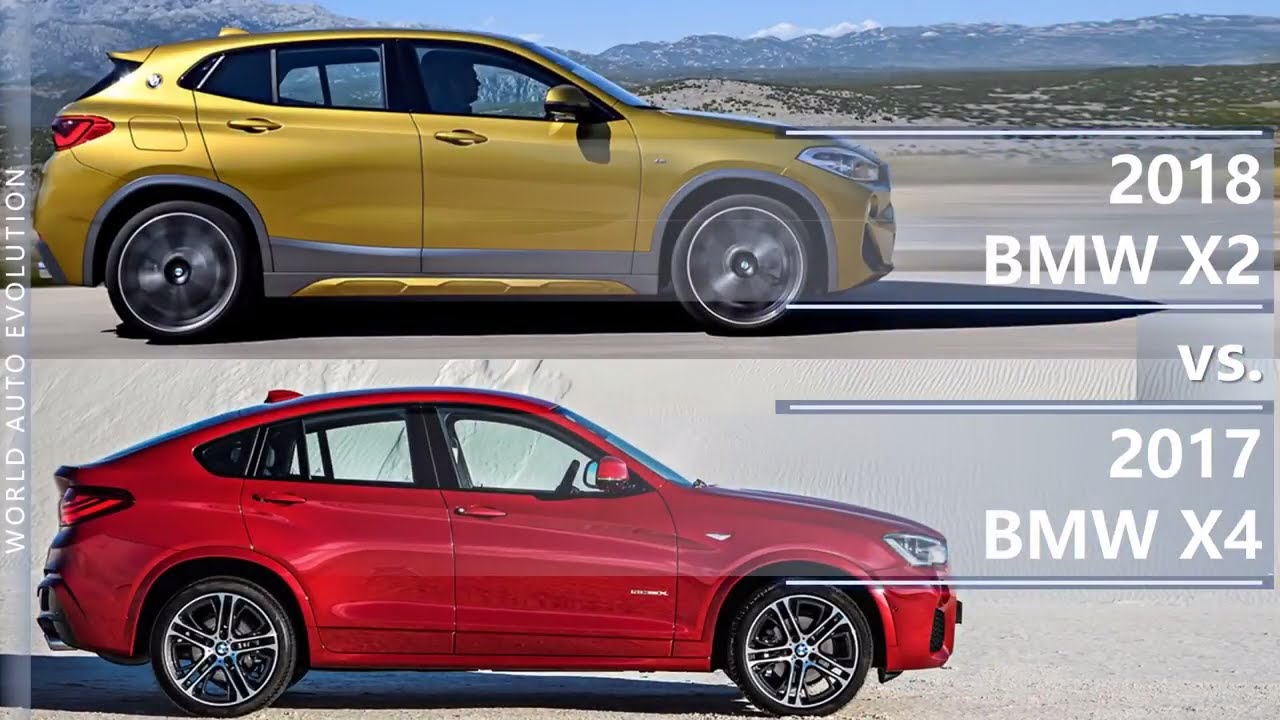 2018 BMW X2 vs 2017 BMW X4 (technical comparison)
