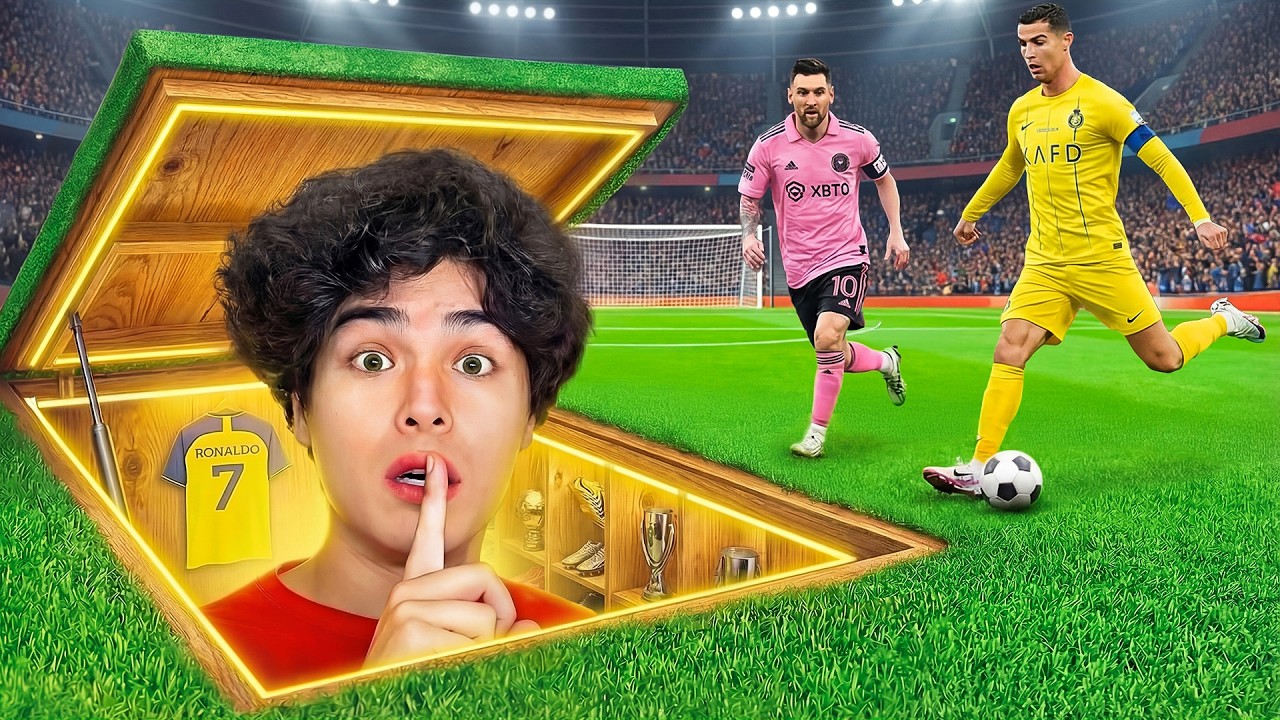 I Built a SECRET Soccer Field For Ronaldo!