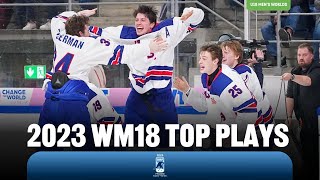 Хоккей 2023 WM18 Top Plays | 2024 #U18MensWorlds