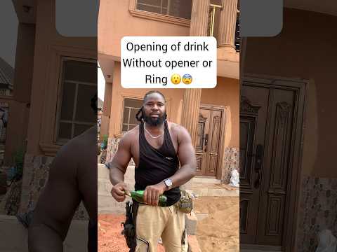 Opening of drink without opener or ring 😮😨