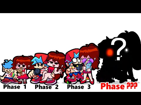 FNF comparison Battle Pibby BF & GF - ALL Phases of fnf Characters Friday Night Funkin Animation